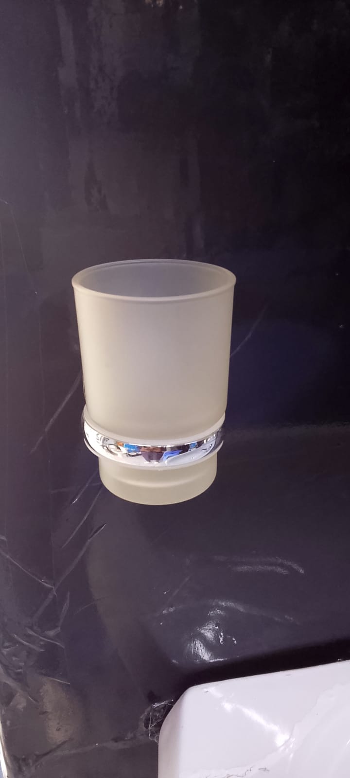 ABS CHROME TUMBLER BLUSH HOLDER